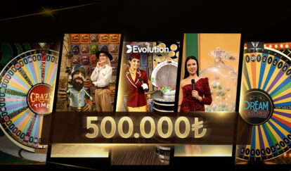 Canlı Casino'da Toplam 500.000 TL Ödül